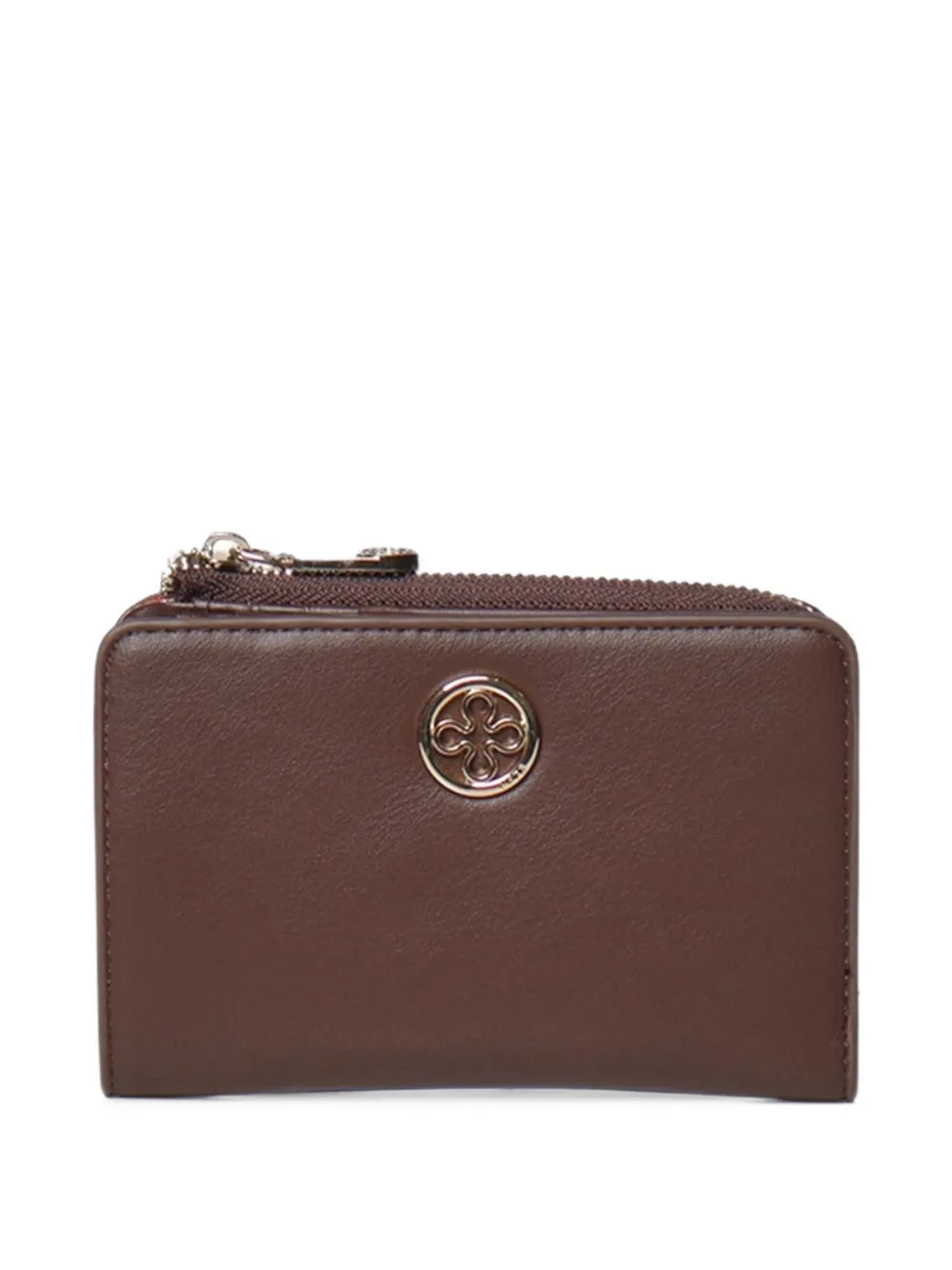 V73 Logo-plaque Bi-fold Wallet In Brown
