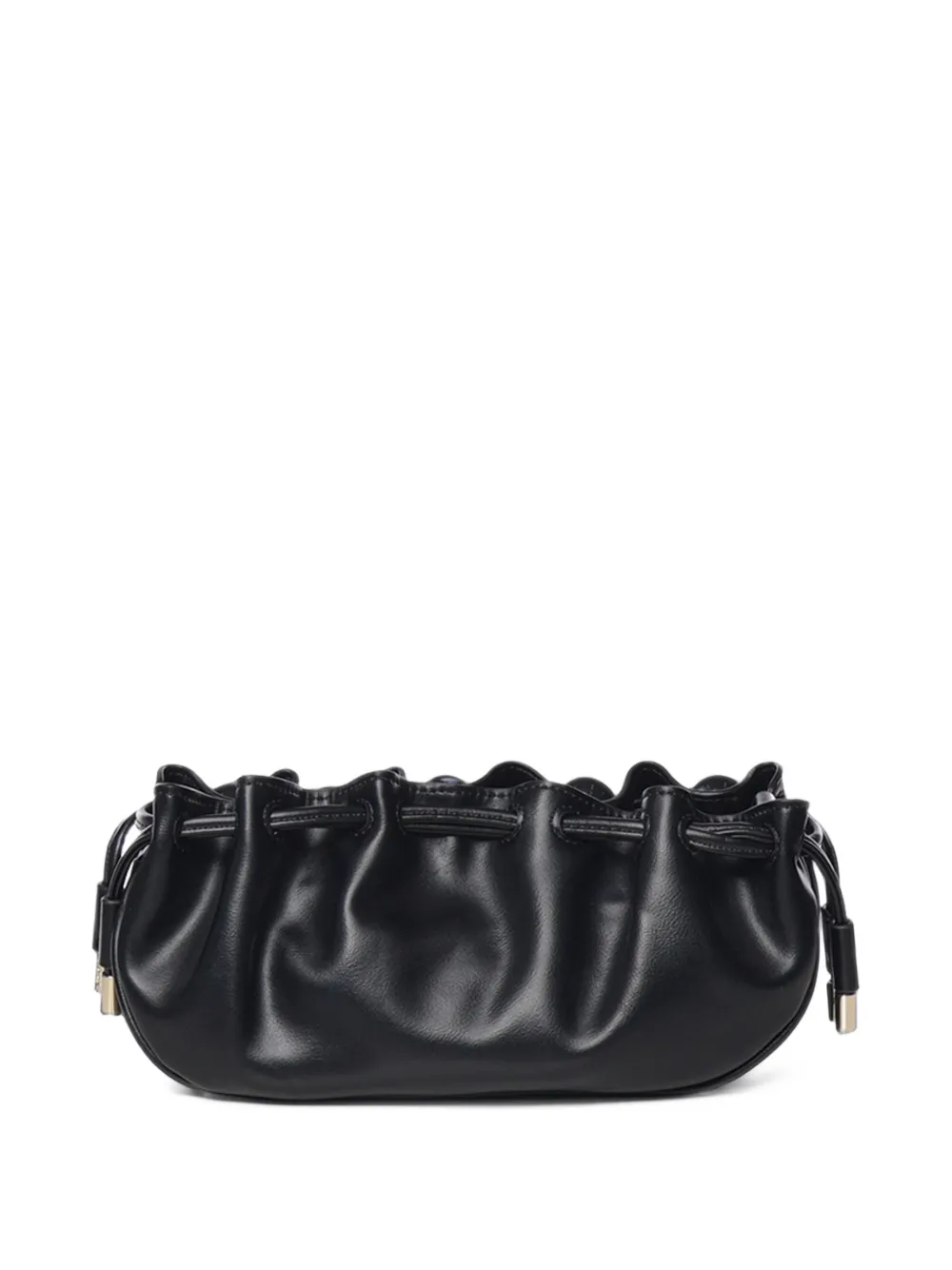 V°73 Topaz chibead-embellished ruched mini bag Zwart