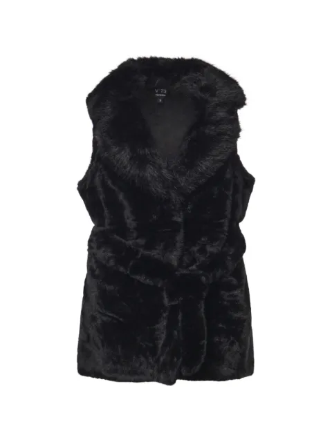 V°73 belted faux-fur gilet