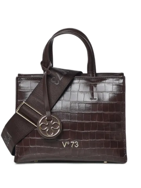 V°73 crocodile-effect tote bag
