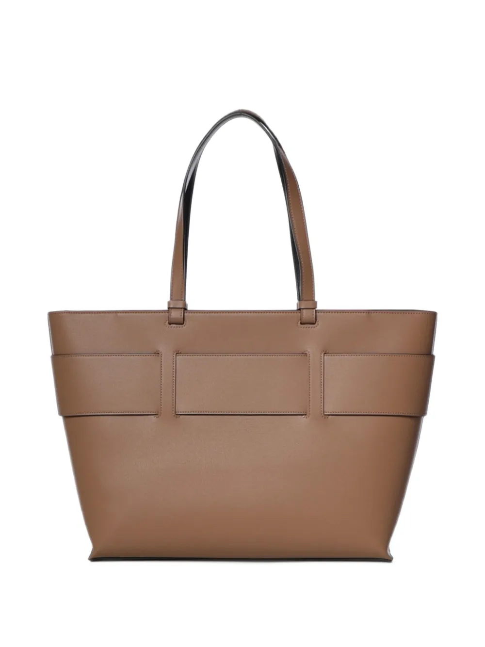 Armani Exchange Schoudertas met logoplakkaat en gesp Bruin