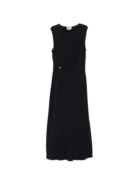 Semicouture gathered-detail midi dress