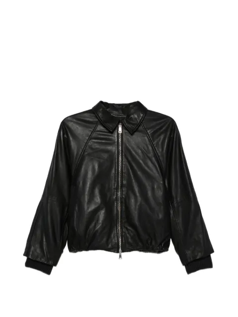 The Jackie Leathers veste en cuir Fiamma à fermeture zippée