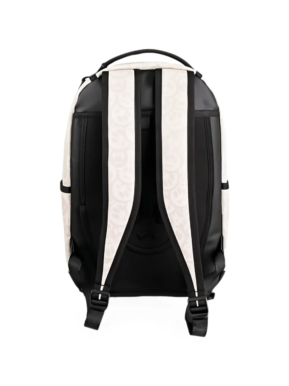 Barrow kids Rugzak met beer-print en monogram Beige