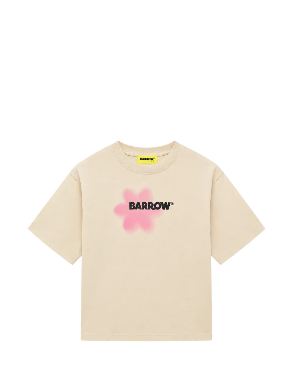 Barrow kids logo-print cotton T-shirt Beige