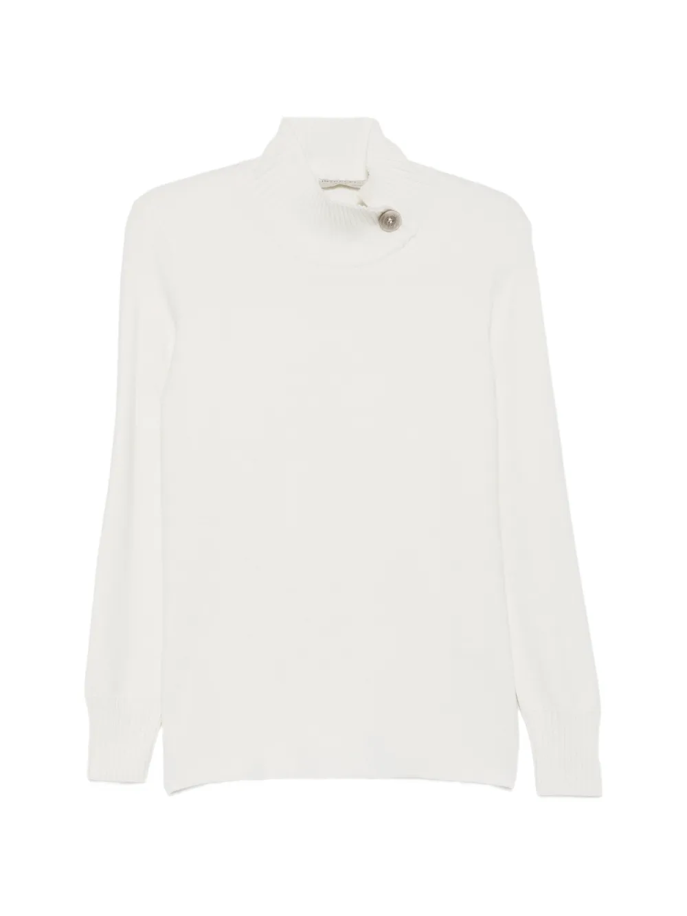 Intrecci button-detail high-neck sweater
