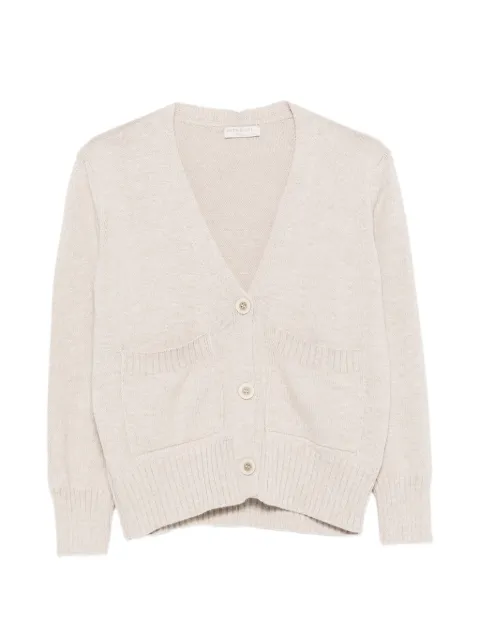 Intrecci V-neck patch-pocket cardigan