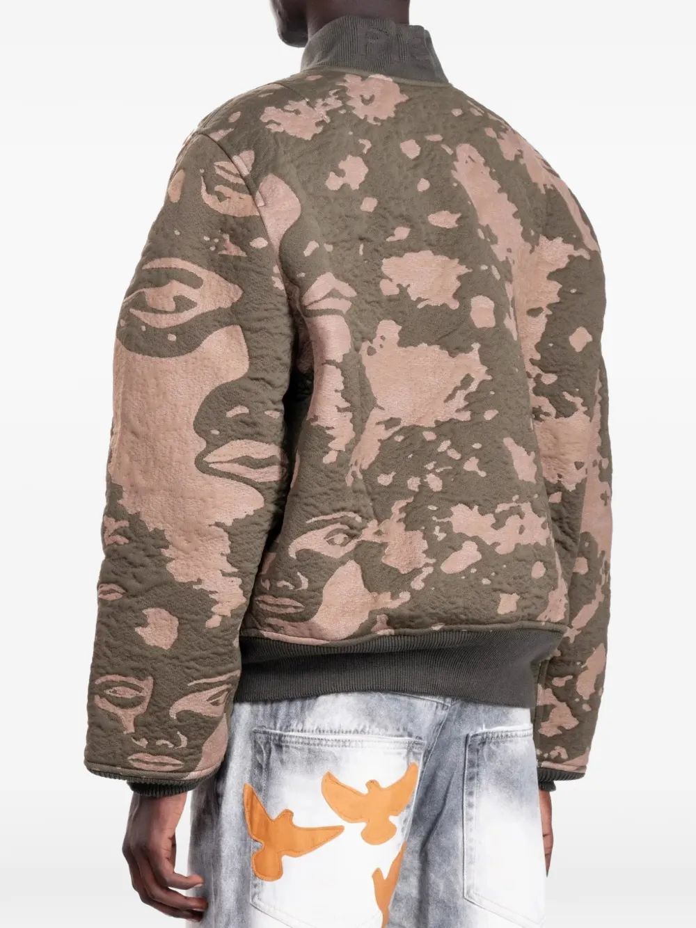 KidSuper x Piet 3D-knit bomber jacket Groen