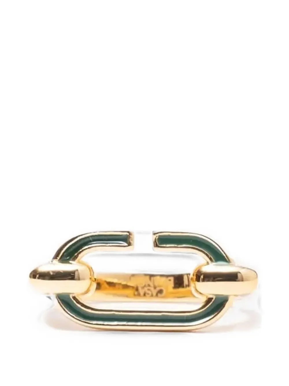 Casablanca enamel C link ring