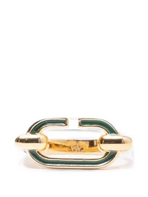 Casablanca enamel C link ring