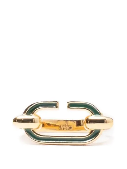Casablanca enamel C link ring