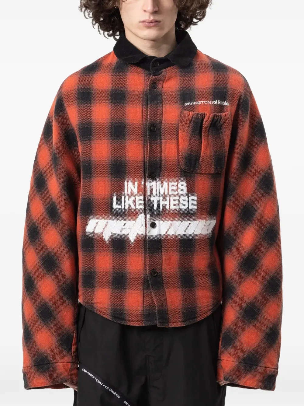 RRR123 In Times Like These Abraxas check shirt