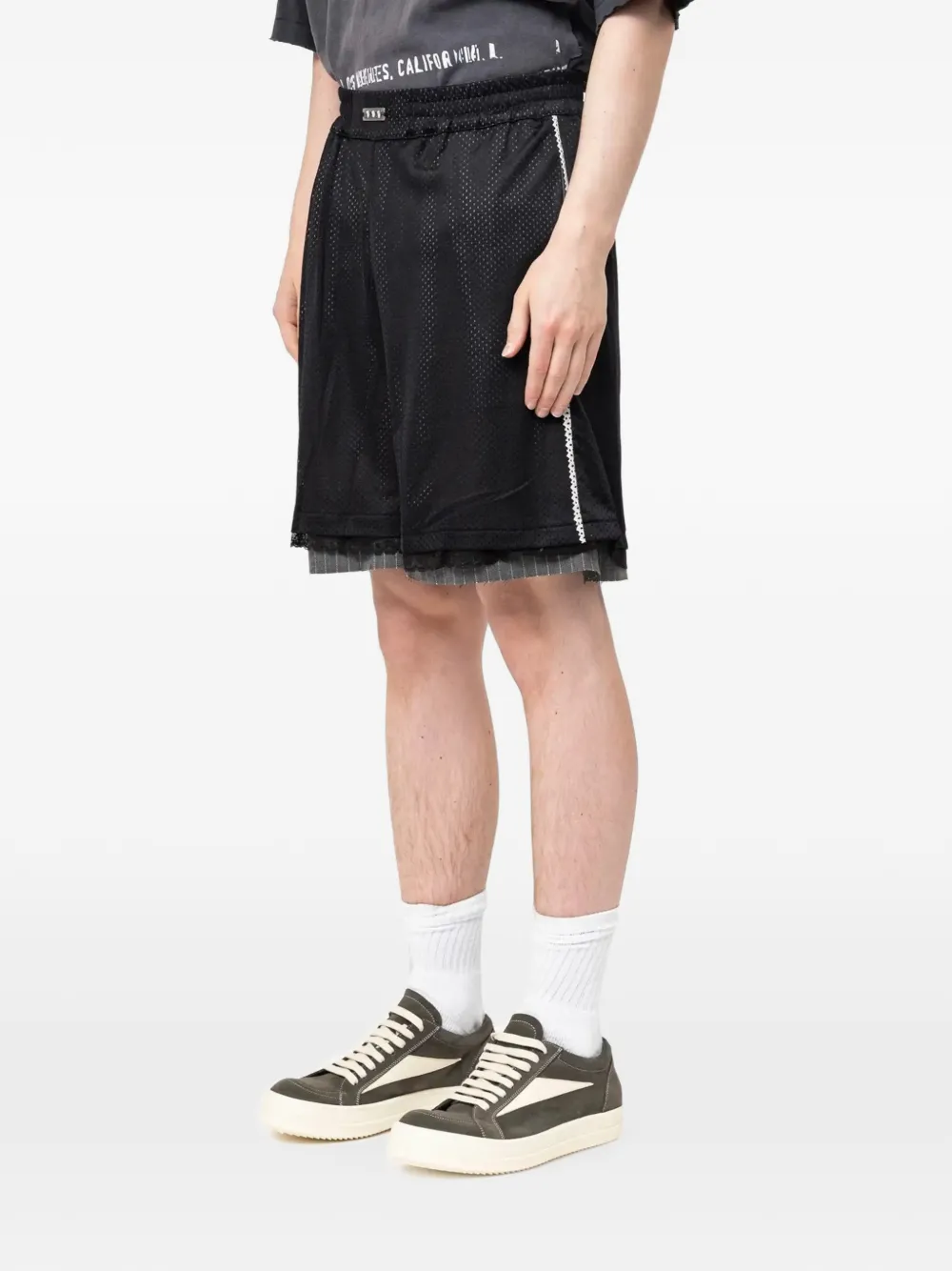 AVAVAV Adam mesh basketball shorts Zwart