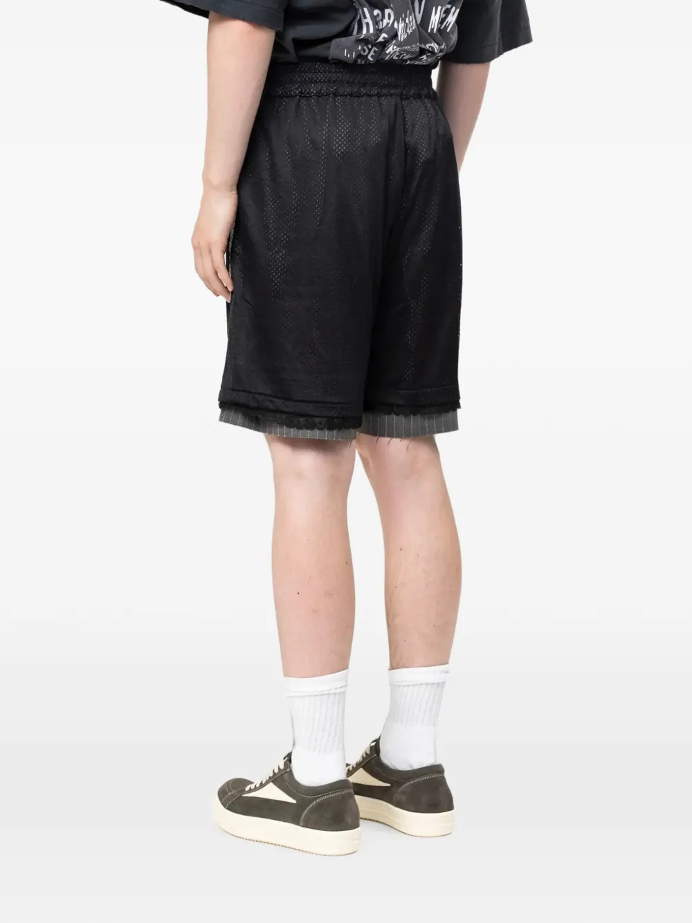 AVAVAV Adam mesh basketball shorts Zwart