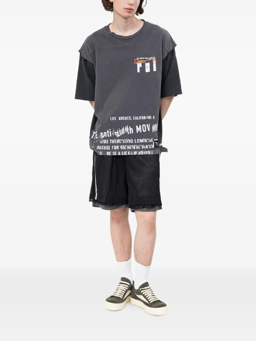 AVAVAV Adam mesh basketball shorts Zwart