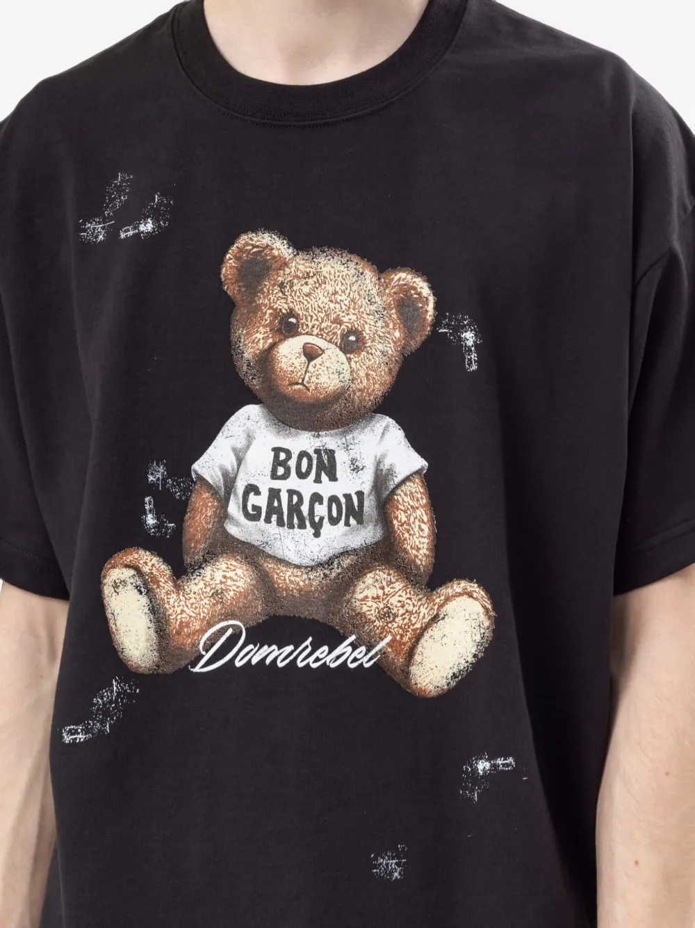 DOMREBEL Good Bear T-shirt Zwart