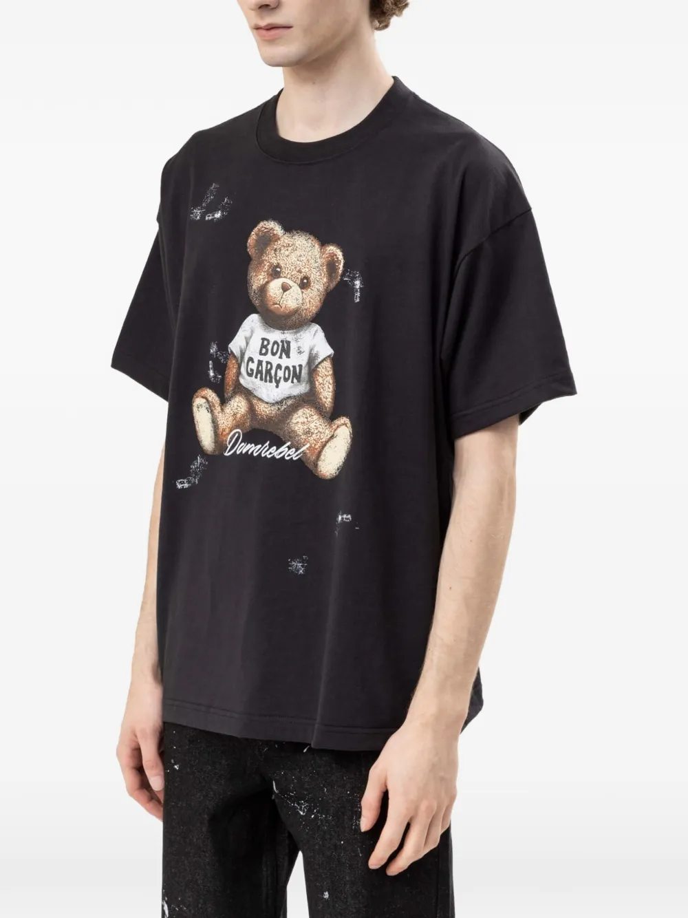 DOMREBEL Good Bear T-shirt Zwart
