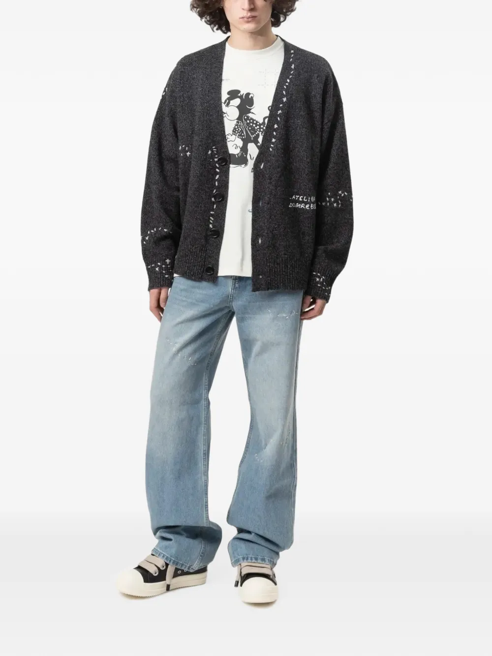 DOMREBEL Renegade gebreid vest Grijs