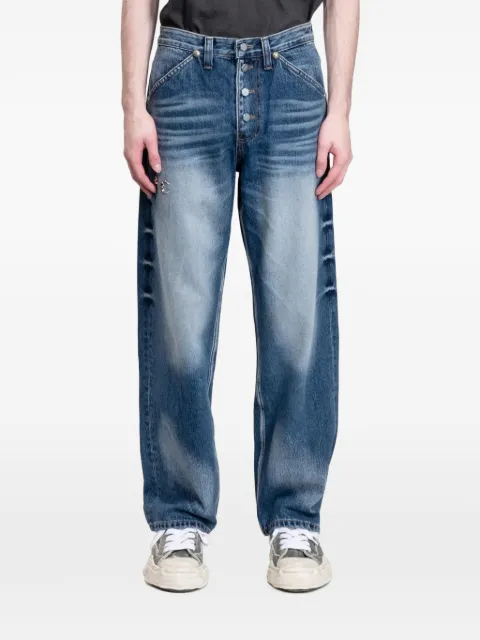 THUG CLUB jeans anchos con efecto degradado