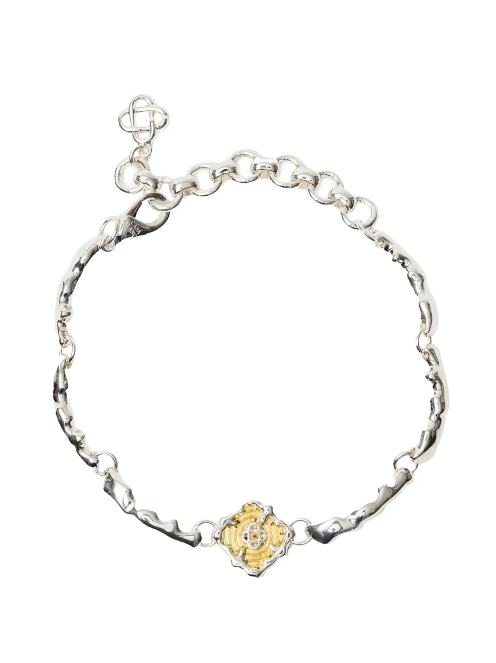 Casablanca Splash sculptural-link bracelet - Argento