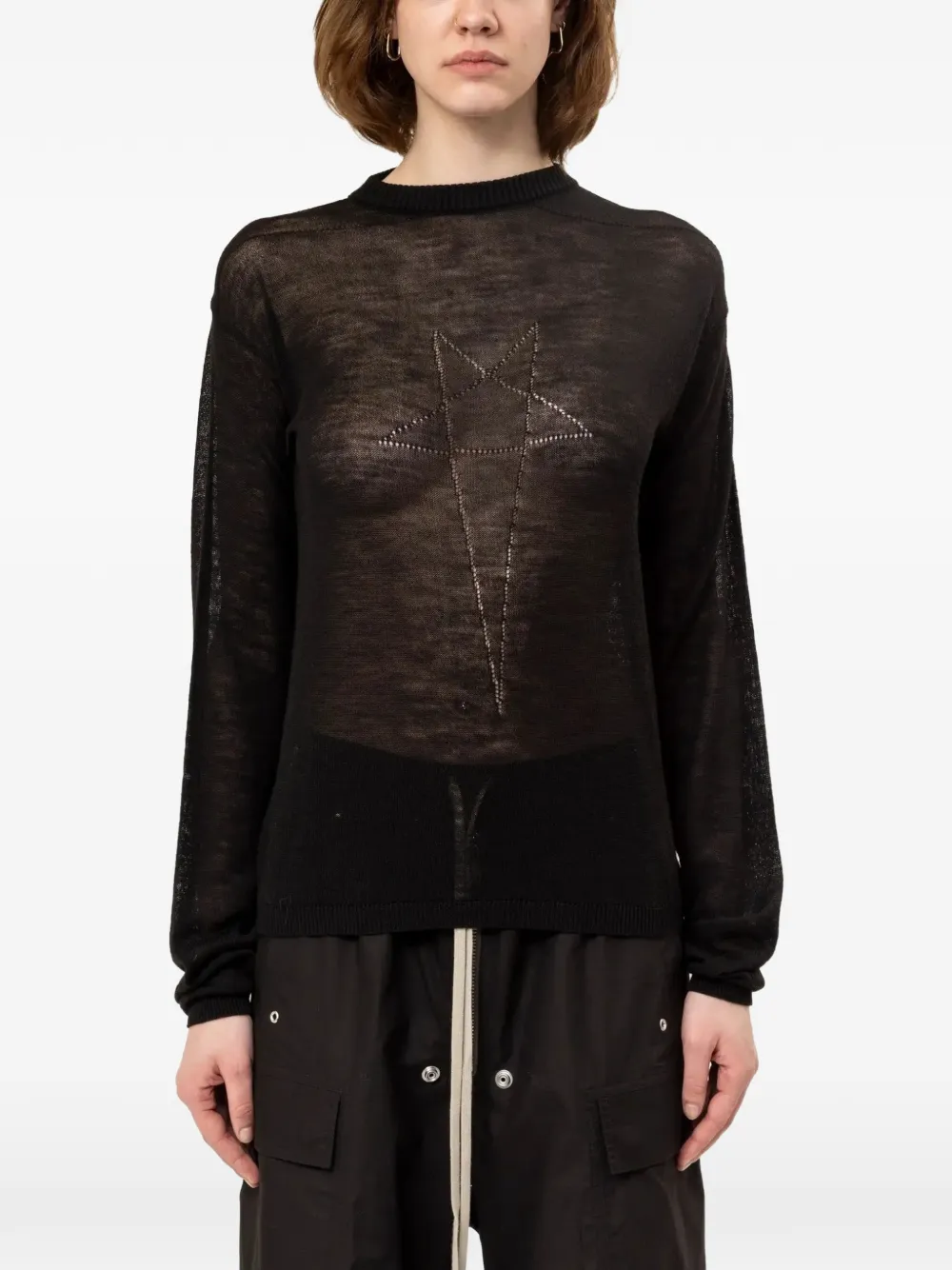 Rick Owens Penta sheer sweater