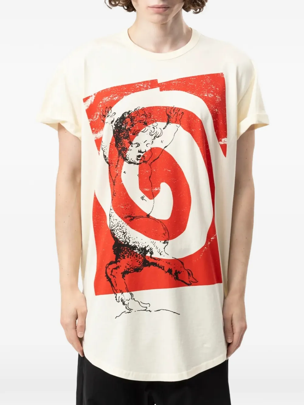 Vivienne Westwood Swirl-print asymmetric T-shirt