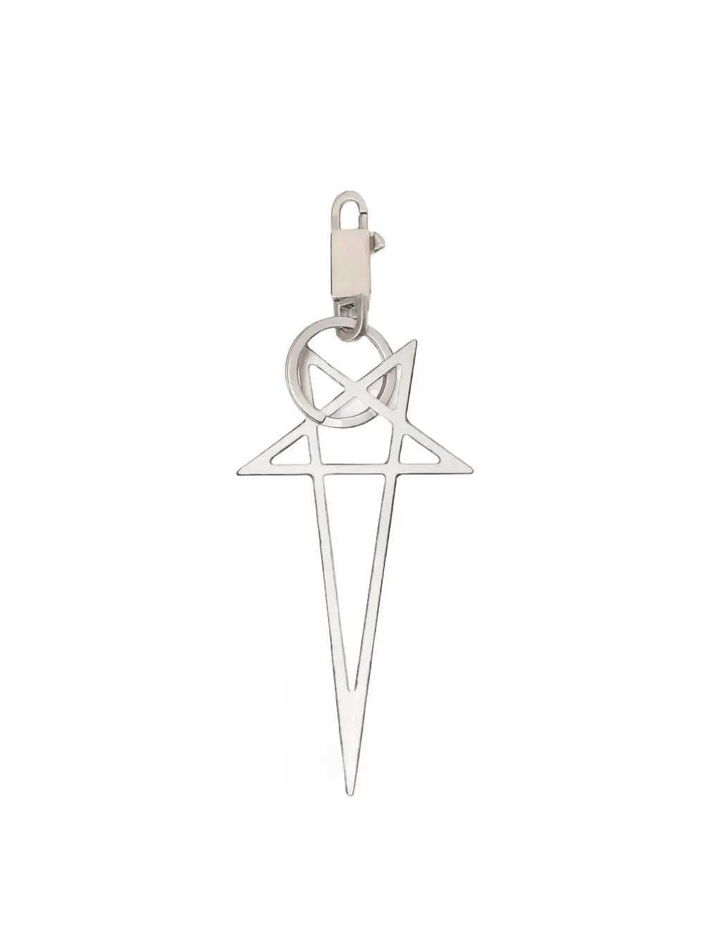 Rick Owens Pentagram keychain Zilver