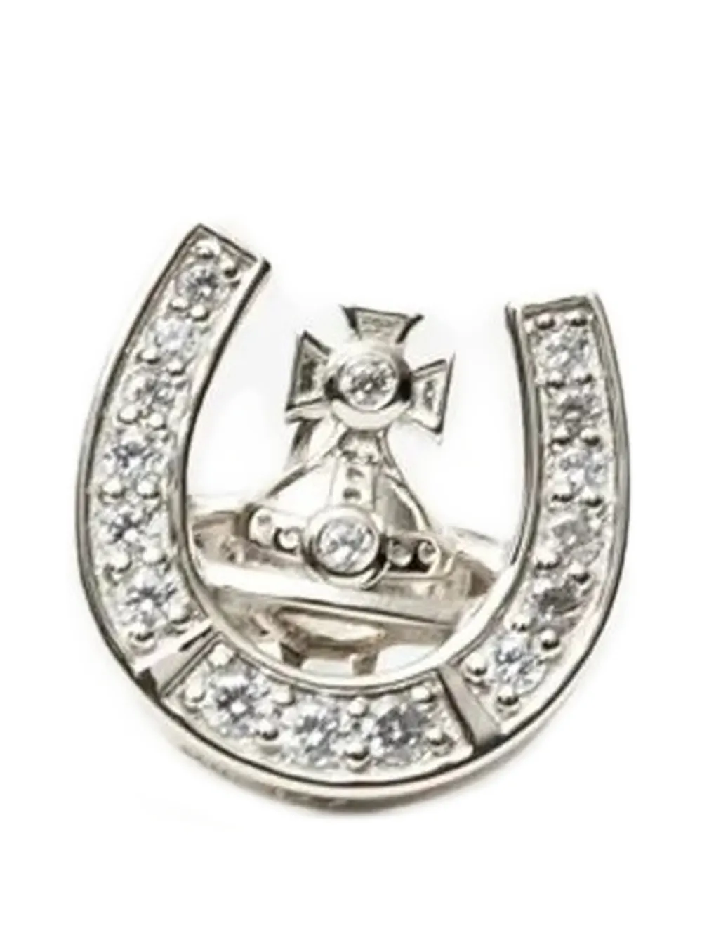 Vivienne Westwood Horace Orb stud earring - Argento