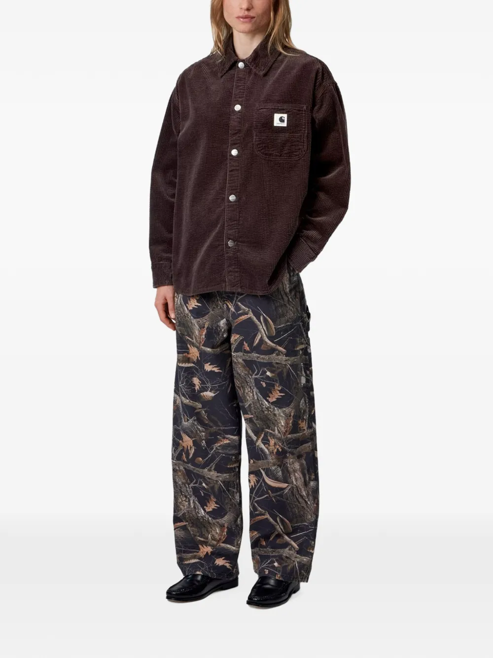 Carhartt WIP Bekka ribfluwelen blouse Bruin