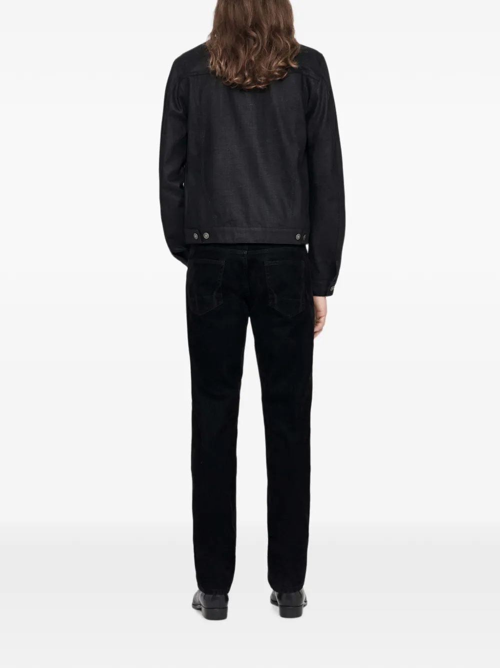 AllSaints Trucker denim jack Zwart