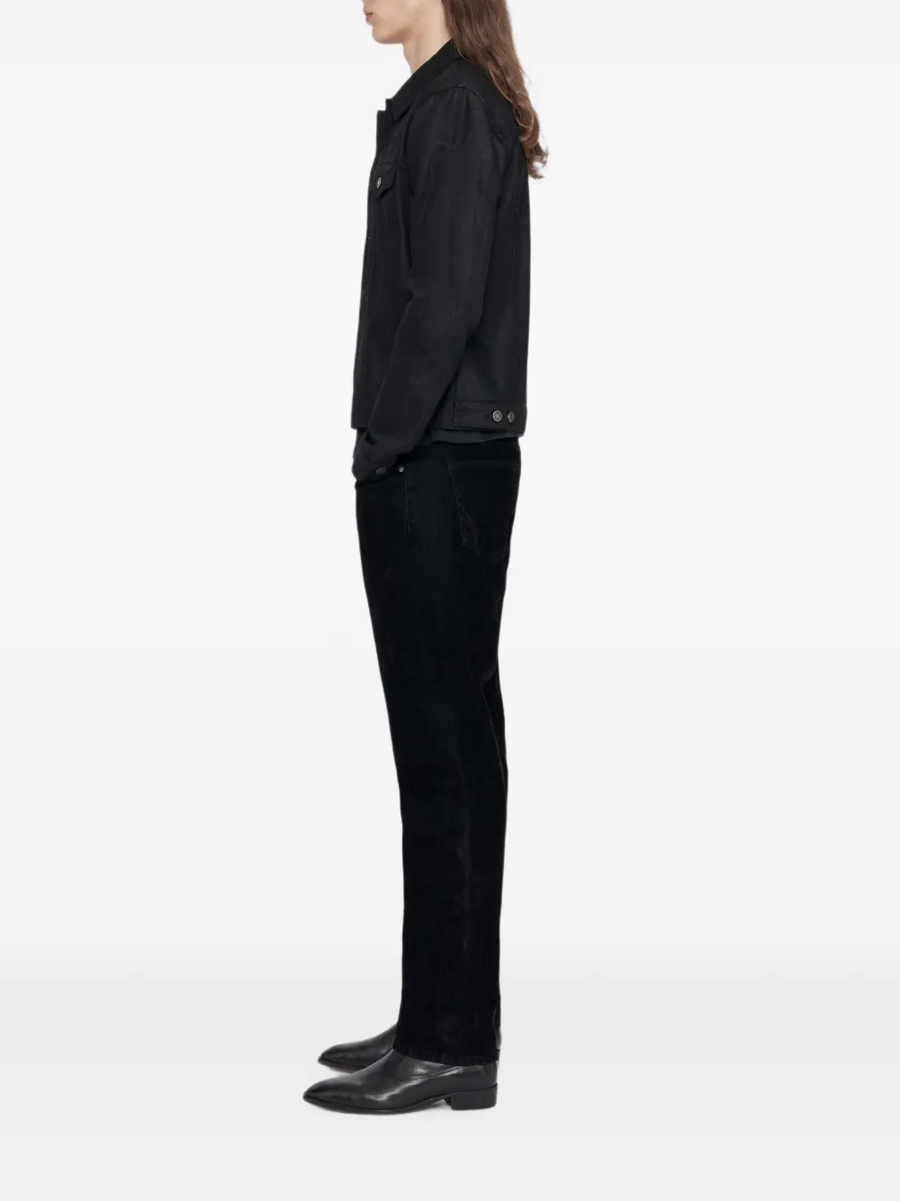 AllSaints Trucker denim jack Zwart