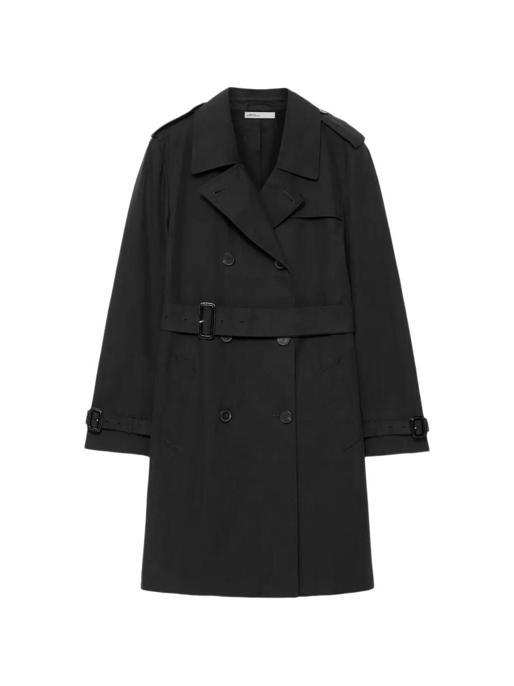 AllSaints Trench doppiopetto Leonard - Nero