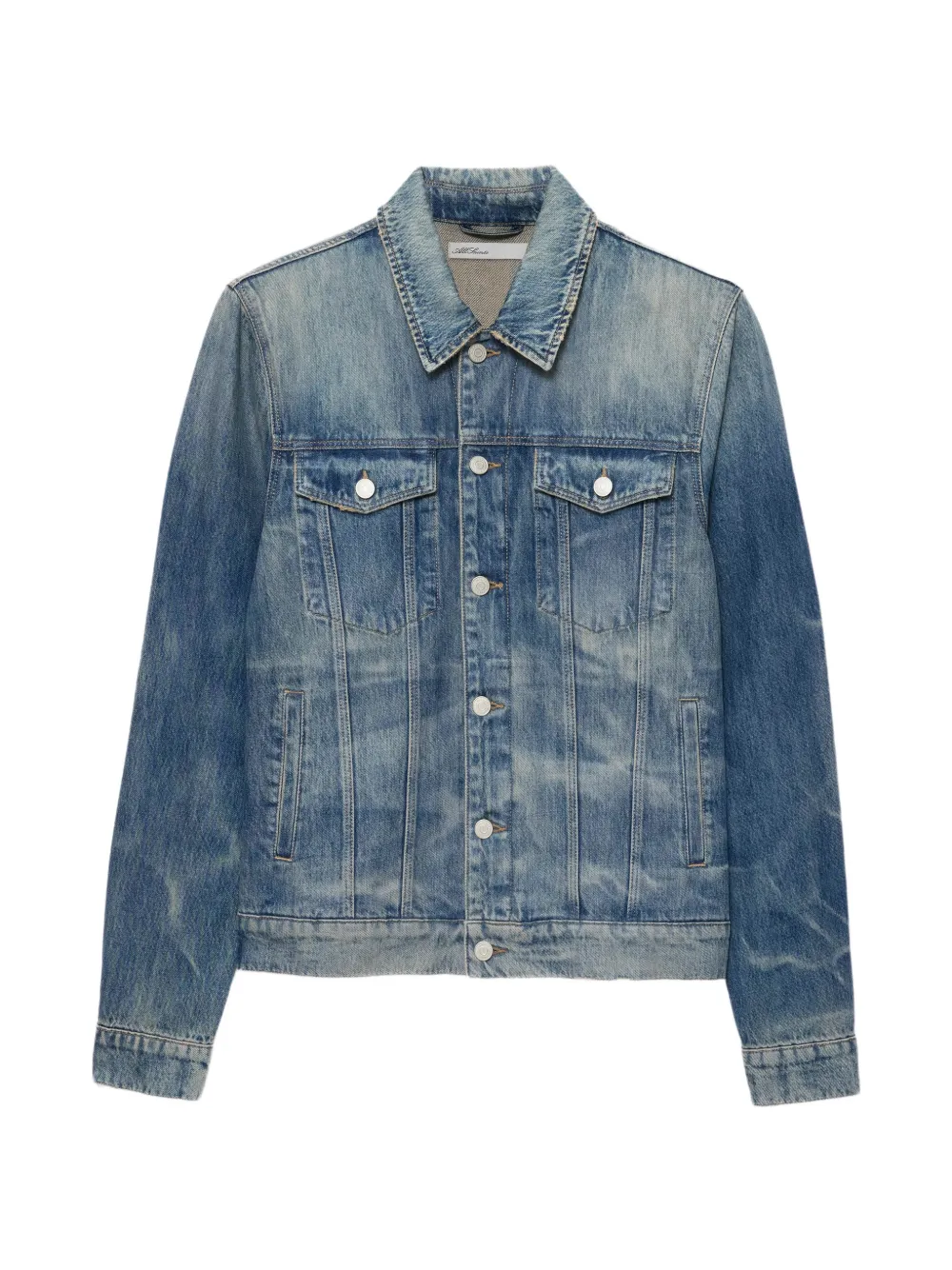 AllSaints veste en jean à coupe cintrée - Bleu