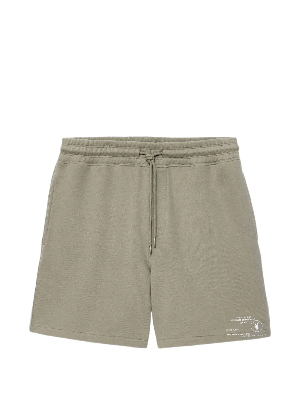 AllSaints Shorts Raphy con logo e coulisse - Verde