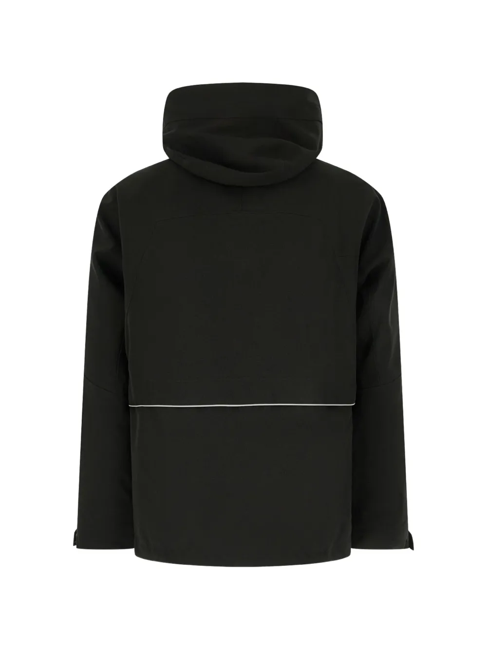 Duno Jack met capuchon en reflecterende afwerking Zwart