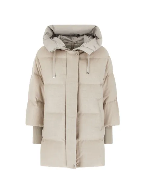 Duno Yume quilted hooded jacket