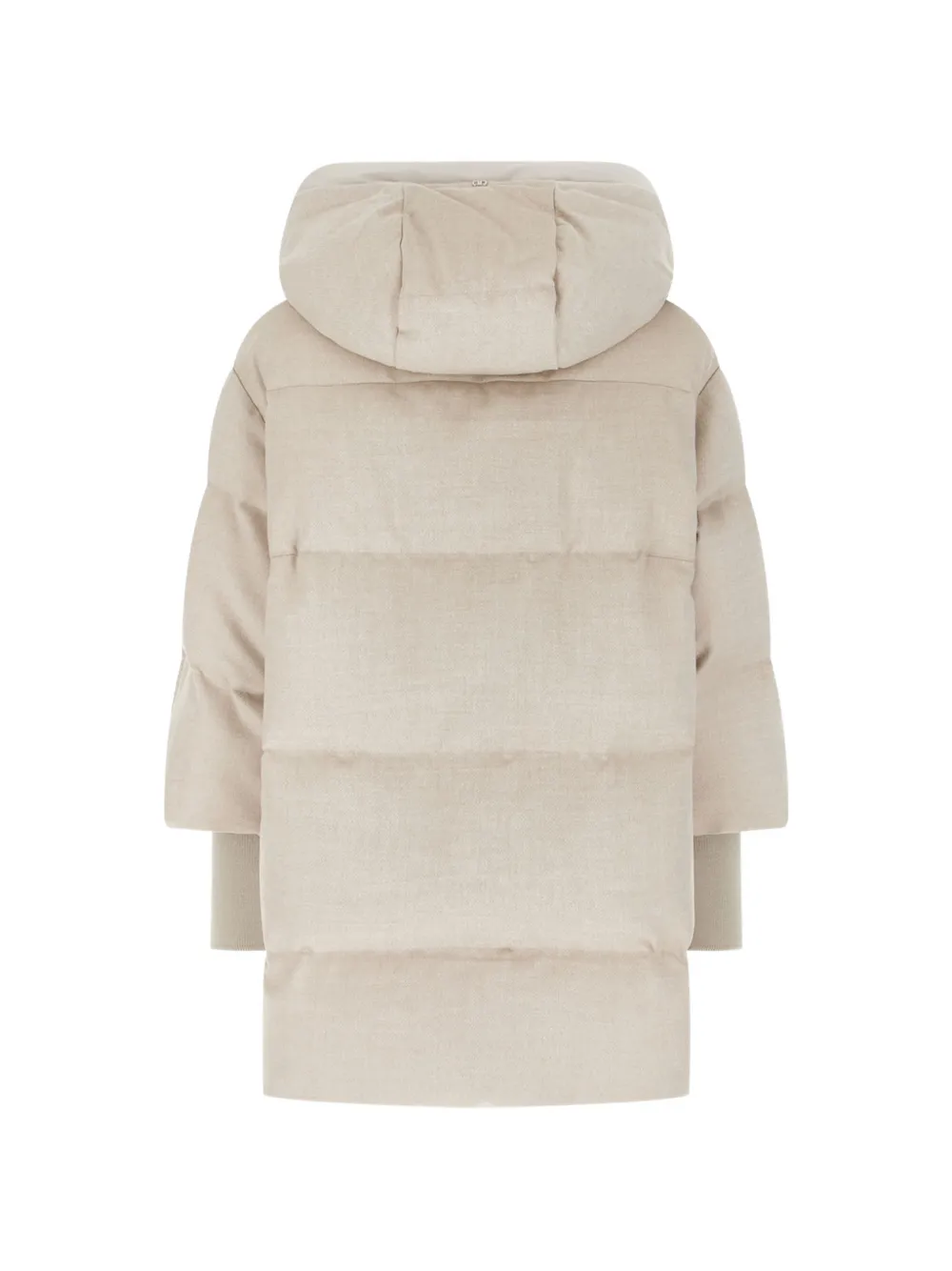 Duno Yume quilted hooded jacket Beige