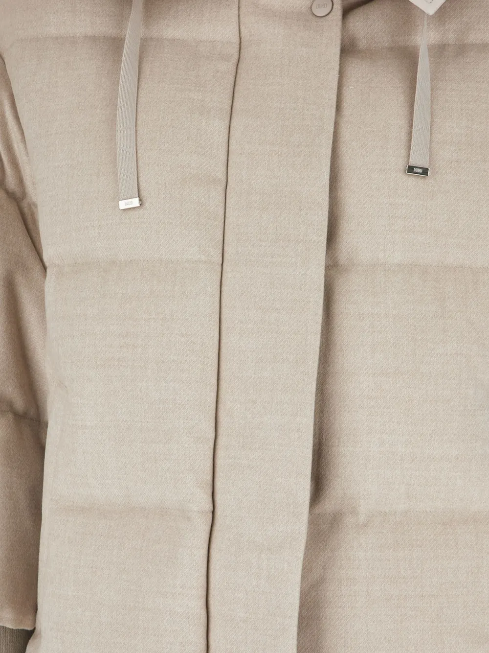 Duno Yume quilted hooded jacket Beige