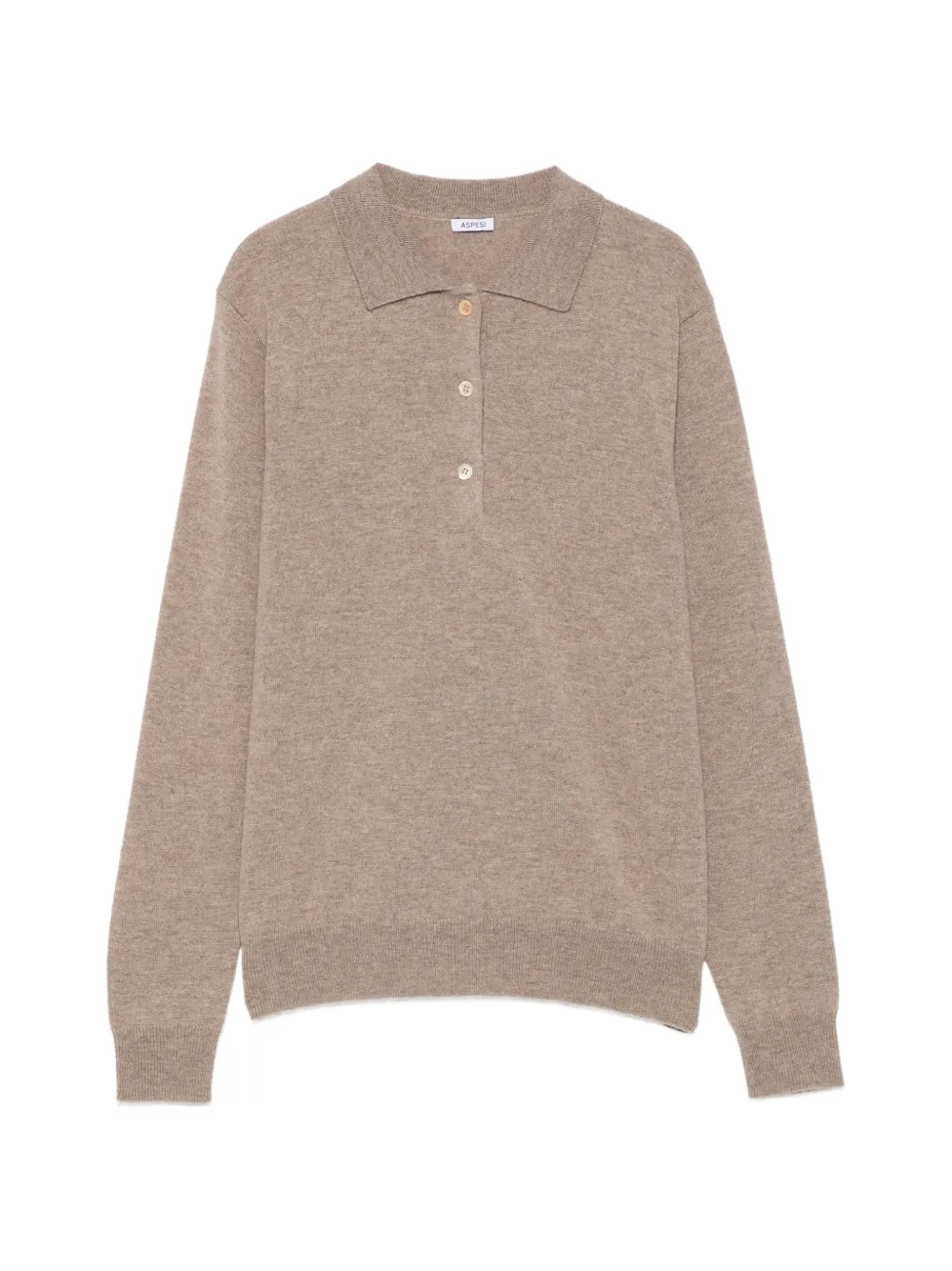 ASPESI Maglione con colletto polo - Toni neutri