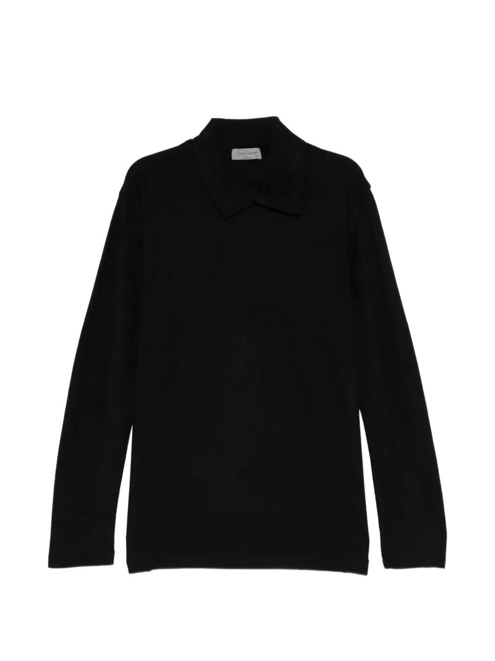 Yohji Yamamoto wool layered-collar sweater - Noir Yohji Yamamoto wool layered-collar sweater - Noir