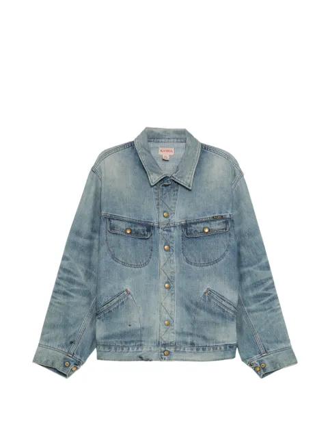 KAMIYA faded press-stud denim jacket