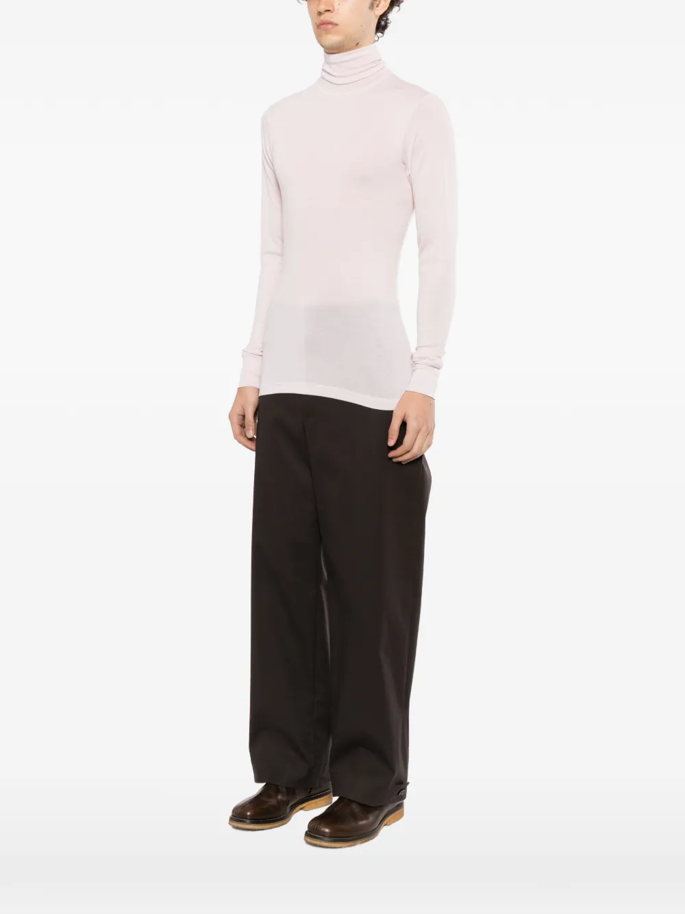LEMAIRE T-shirt met col Roze