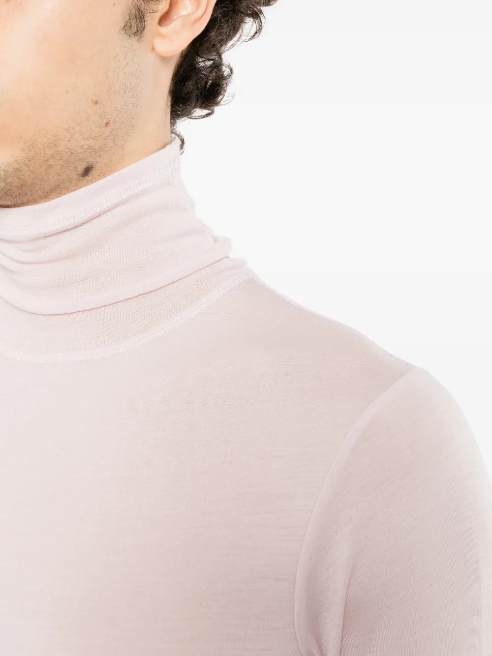 LEMAIRE T-shirt met col Roze