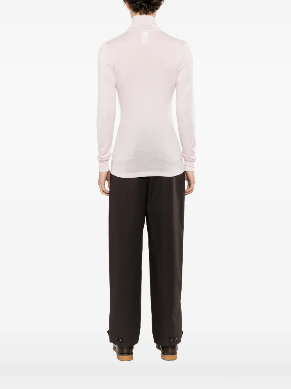 LEMAIRE T-shirt met col Roze