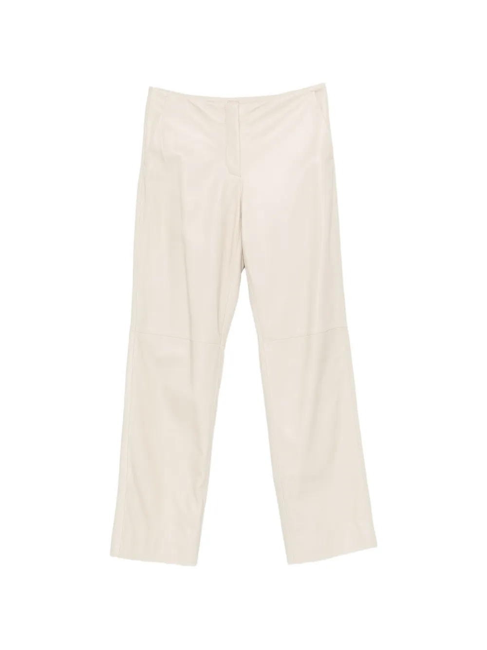 TOTEME straight-leg leather trousers
