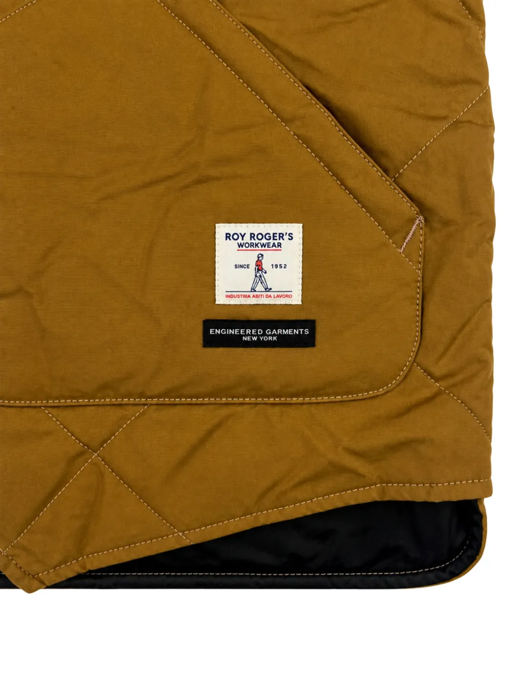 Roy Rogers x Engineered Garments quilted gilet Bruin