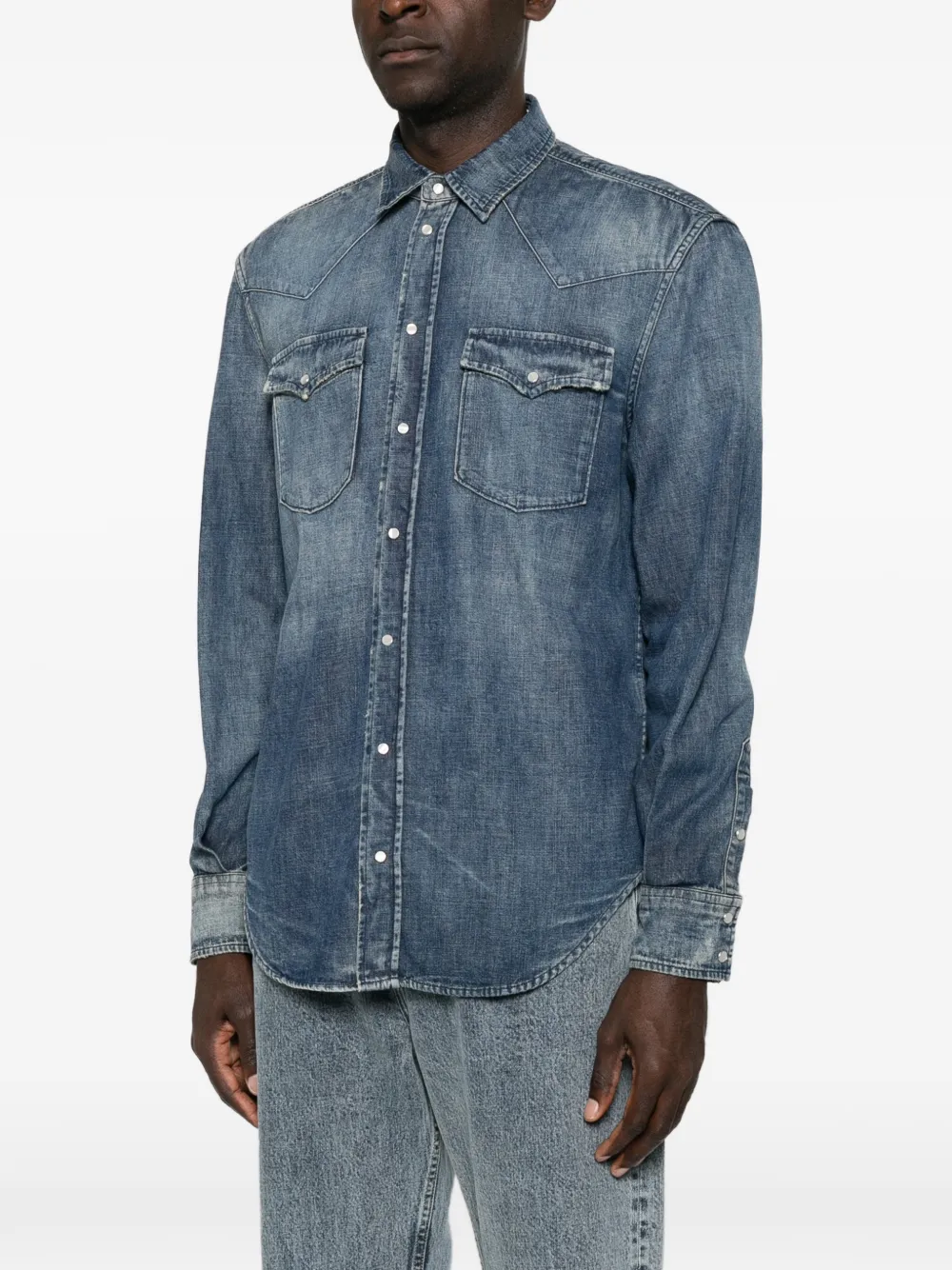 DONDUP Denim overhemd Blauw