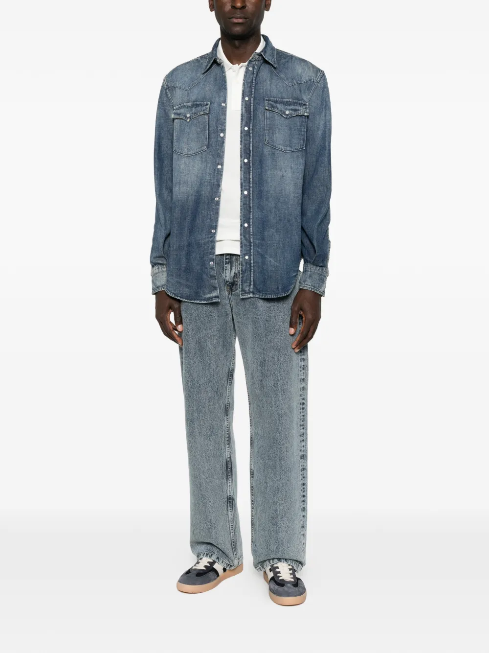 DONDUP Denim overhemd Blauw
