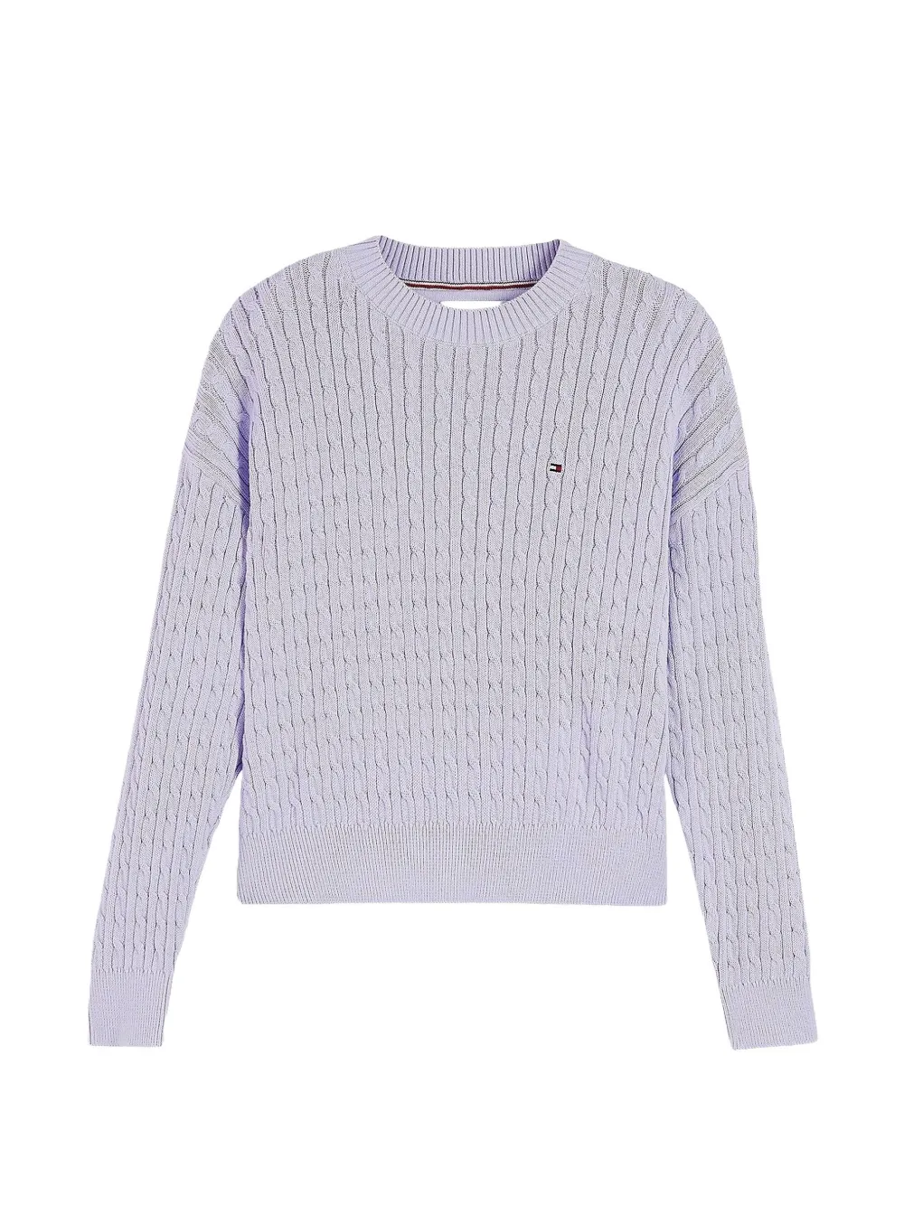 Tommy Hilfiger Junior cable-knit cotton sweater - Viola