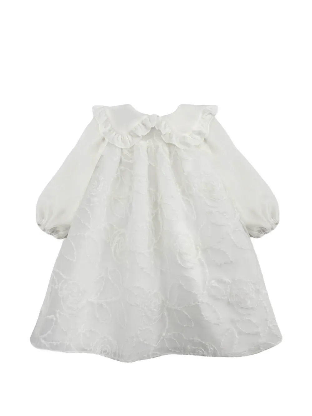 La Stupenderia Ginevra lace floral-embroidered dress - Bianco
